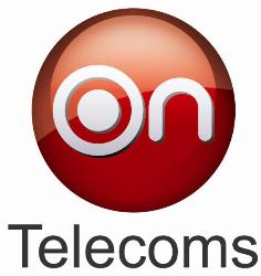 On telecoms logo