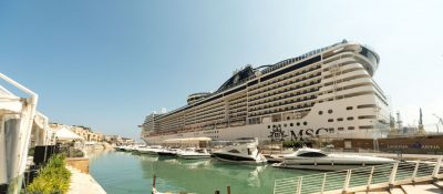 cruise ship in valletta